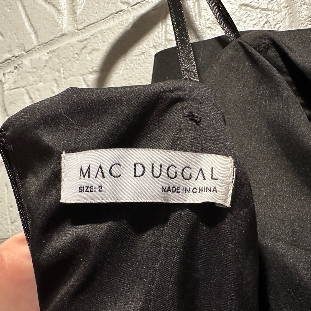 New Mac Duggal Strapless Bow Mini Dress Size 2 - Picture 8 of 10
